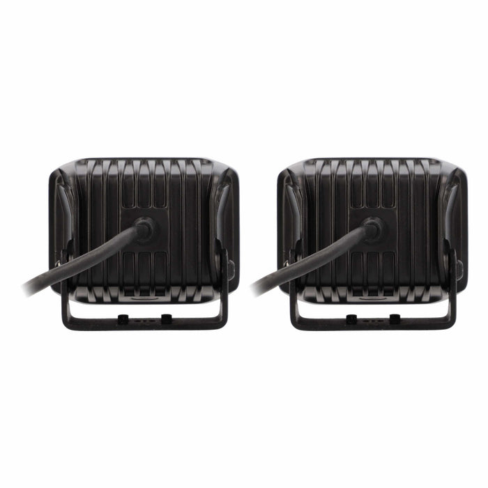 Heise HE-BC1402PK Universal Blackout Series 140° Cube Lights IP69K (Set of 2)