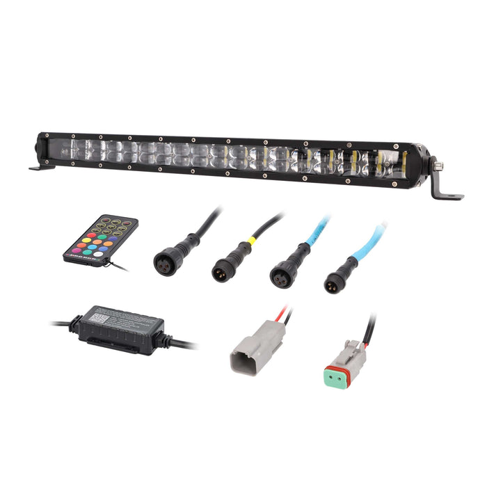 Heise HE-CHASE-B22 22" Chasing LED Lightbar 120° IP68 Angle w/ Controller