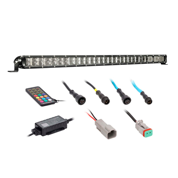Heise HE-CHASE-B32 32" Chasing LED Lightbar 120° Angle IP68 w/ Controller