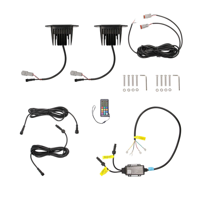 Heisem HE-CHASE-FCLKT Flush Mount Chasing LED Cube Lights 120° IP67