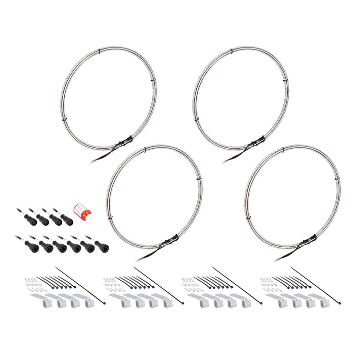 Heise HE-RGBW1-W17 17" LED Wheel Light Set IP68  For RGBW-CB1