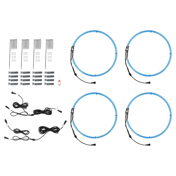 Heise HE-RGBW1-W17 17" LED Wheel Light Set IP68  For RGBW-CB1