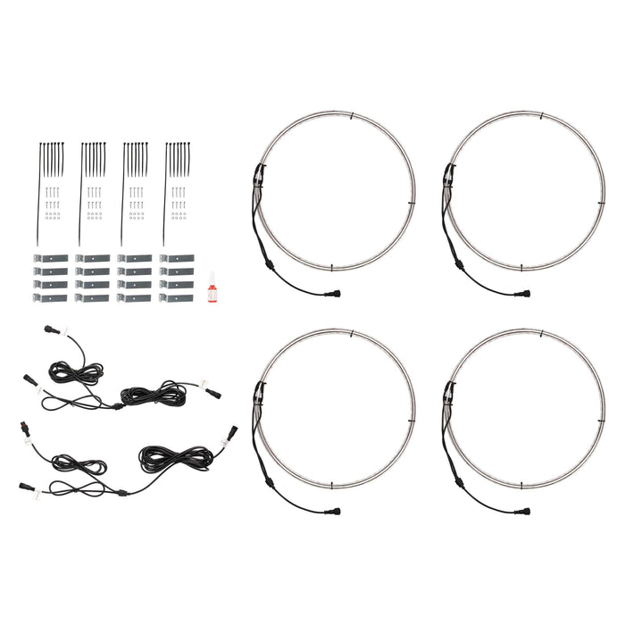 Heise HE-RGBW1-W17 17" LED Wheel Light Set IP68  For RGBW-CB1