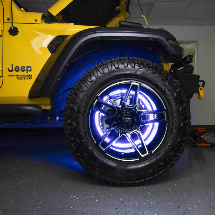 Heise HE-RGBW1-W17 17" LED Wheel Light Set IP68  For RGBW-CB1