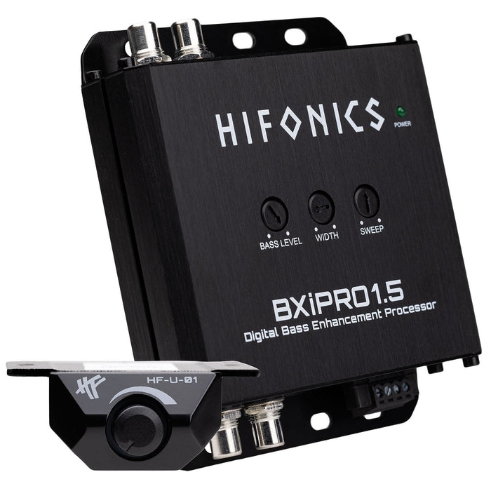 Hifonics BXIPRO1.5 Digital Bass Enhancer Processor with Dash Mount Rem ...