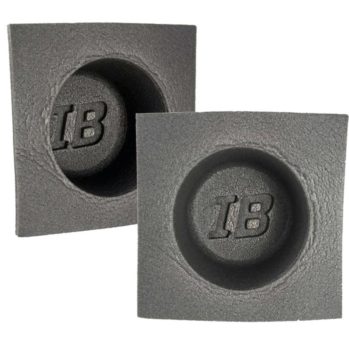 Install Bay IBBAF52 5" Car Audio Acoustic Foam Shallow Speaker Round Baffle Pair