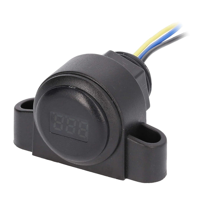 Universal Flush Mount Voltage Meter with 22mm Hole - Retail Pack