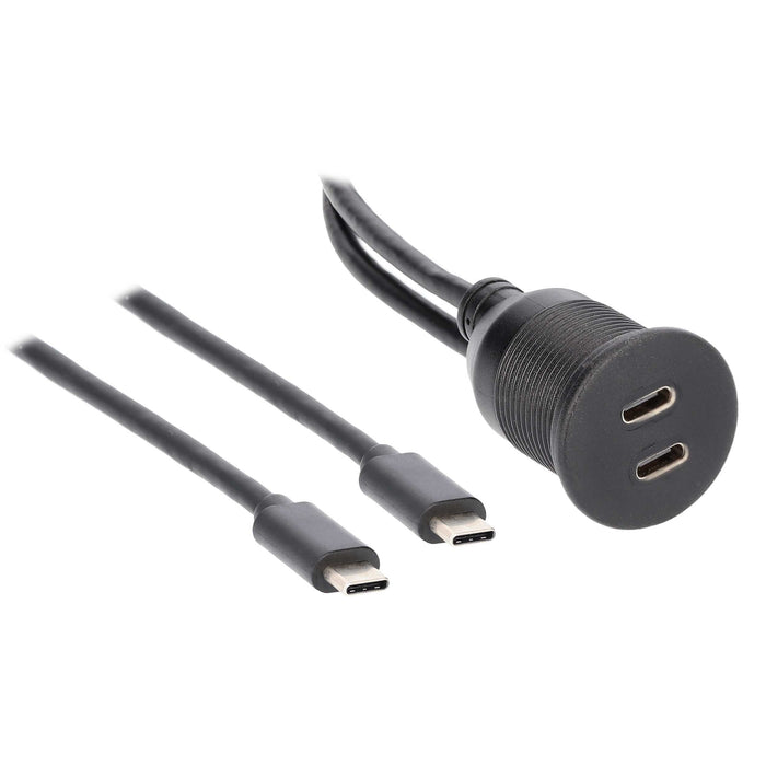 The Install Bay IBR113 Dual USB-C Charge And Data Flush Mount