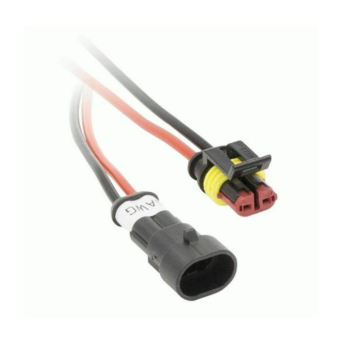 The Install Bay IBWTH12 12 Gauge 2C Plug in Water Resistant Connectors - Each