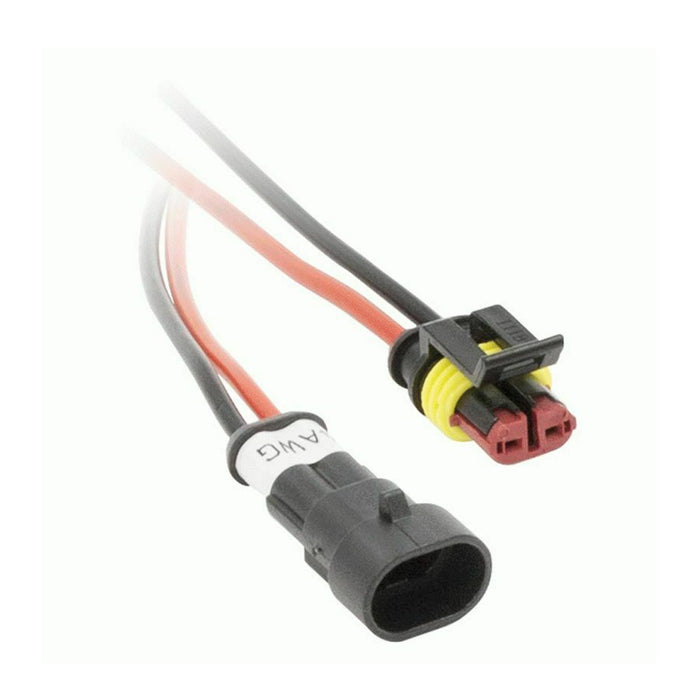 The Install Bay IBWTH18 18 Gauge 2C Plug in Water Resistant Connectors - Each
