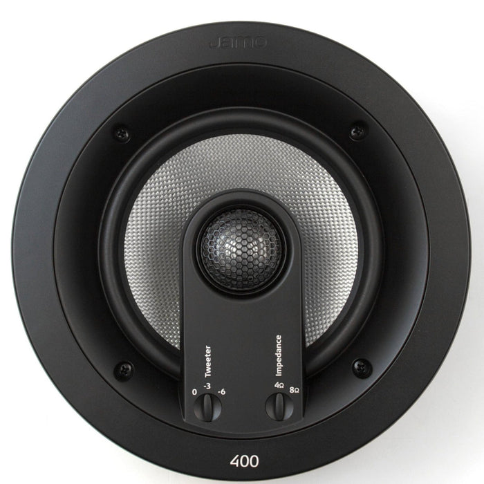 Jamo IC 406 FG II 6.5" 2 Way 4 - 8 Ohm Switchable In Ceiling Speaker with White Grille (Pair)