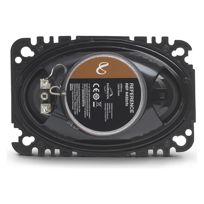 Infinity Reference REF6432CFX 4x6" 135 Watts Peak 3.0 Ohms Coaxial Car Speakers (Pair)