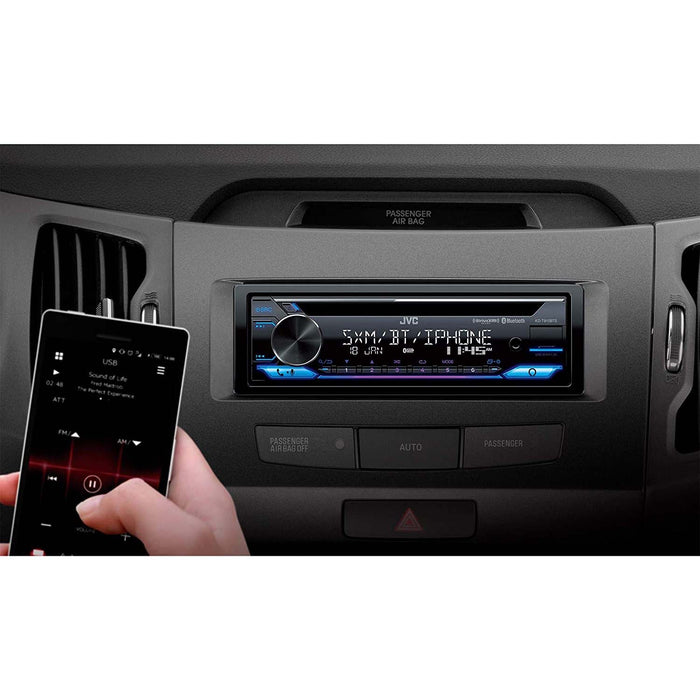 JVC KD-T910BTS CD Receiver Amazon Alexa Bluetooth USB AM/FM Car Stereo