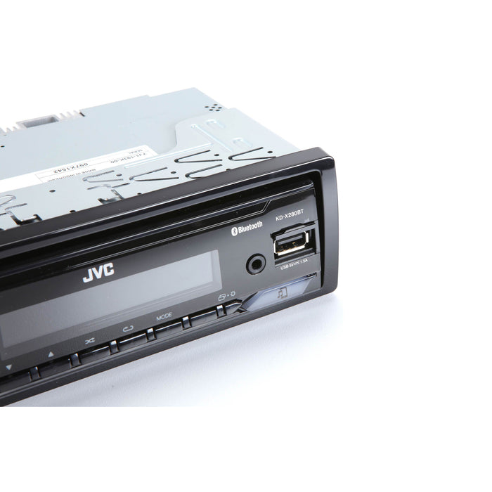 JVC KD-X280BT Single DIN Digital Media Receiver with Bluetooth AM/FM USB Car Stereo