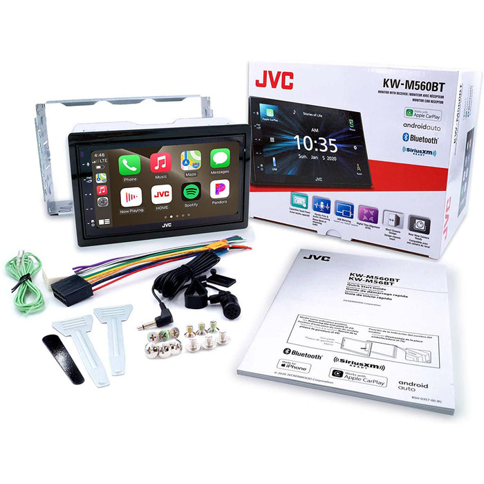JVC KW-M560BT Multimedia 6.8 Touchscreen Monitor Bluetooth Radio USB Receiver