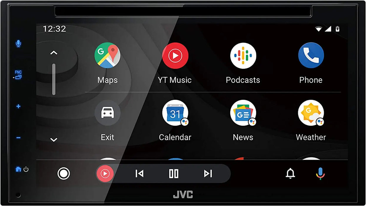 JVC KW-V66BT Monitor with DVD Receiver Apple CarPlay Android Auto w/ 6.8" Capacitive Touchscreen, Bluetooth Audio/MP3 Player/Double DIN/SiriusXM/AM/FM Car Radio JVC