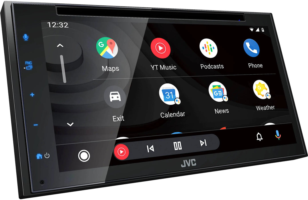JVC KW-V66BT Monitor with DVD Receiver Apple CarPlay Android Auto w/ 6.8" Capacitive Touchscreen, Bluetooth Audio/MP3 Player/Double DIN/SiriusXM/AM/FM Car Radio JVC