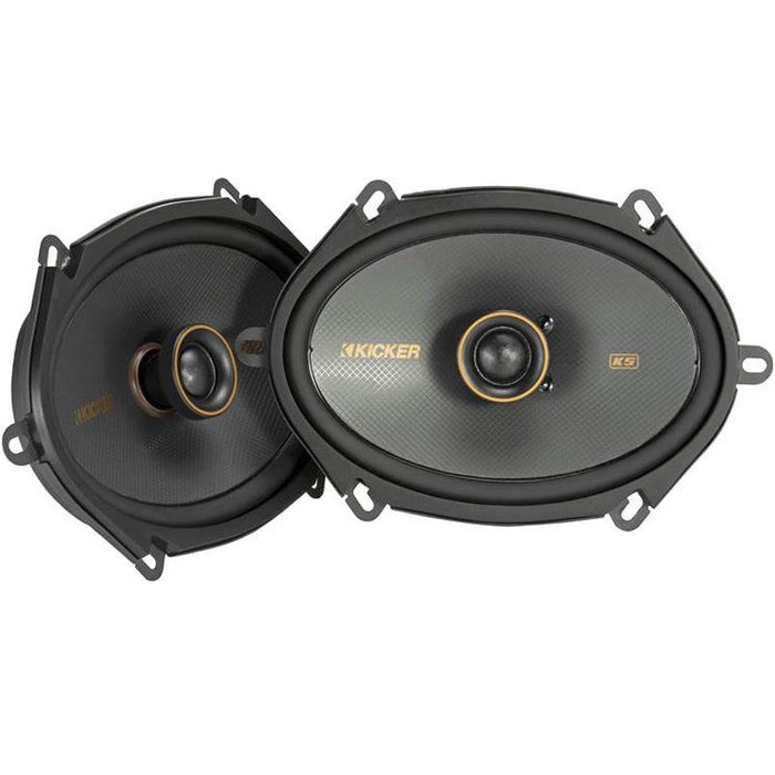 Kicker 47KSC6804 KS Series 6"x8" 2-way 150W Max Power Car Speakers (Pair)