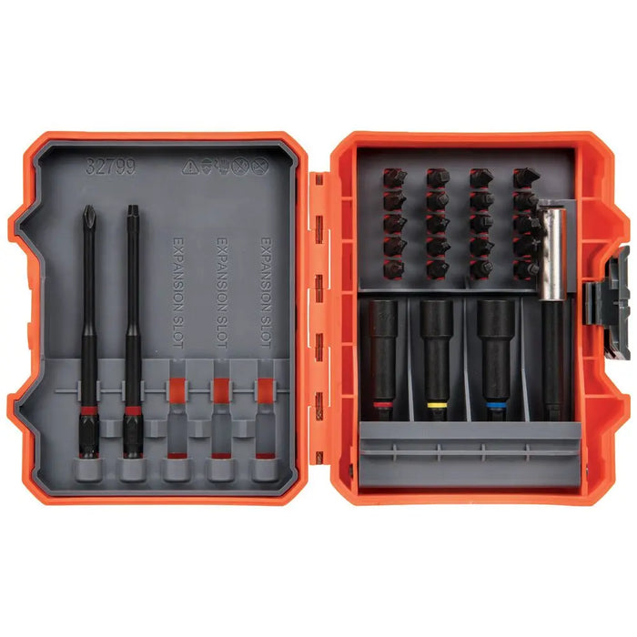 Klein Tools 32799 Pro Impact Power Bit Set 26 Piece Nut Driver Bit
