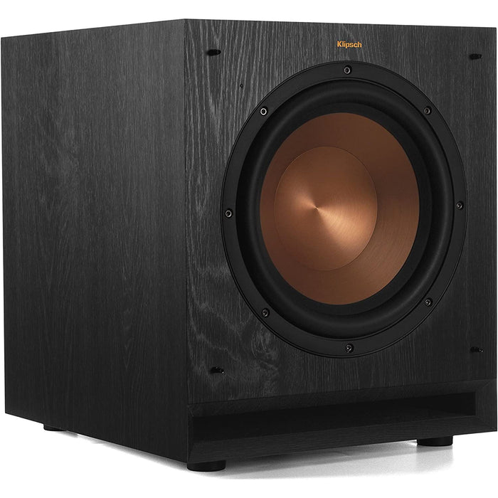 Klipsch SPL-100 10" 450 Watts Home Audio Powered Subwoofer with Built-In Class D Amplifier Black