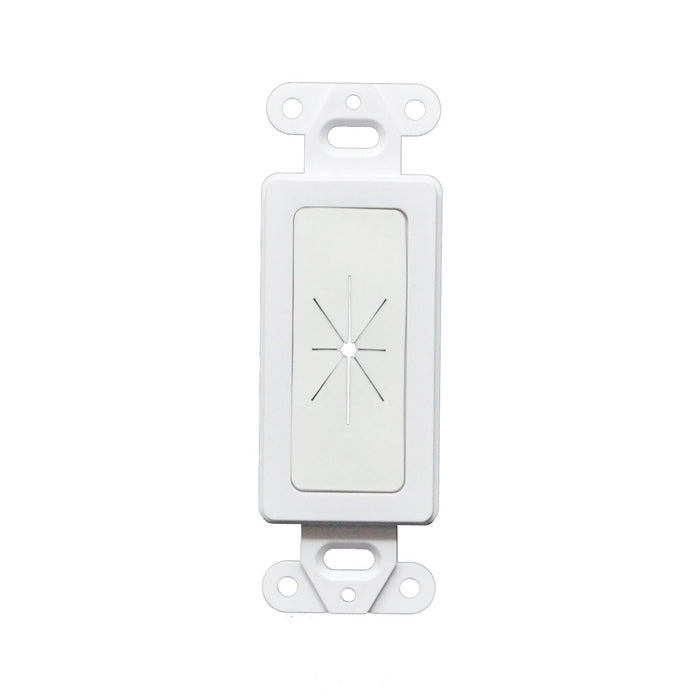Logico FDW1GWH Decorator Wall Plate Insert with Flexible Opening White (each)