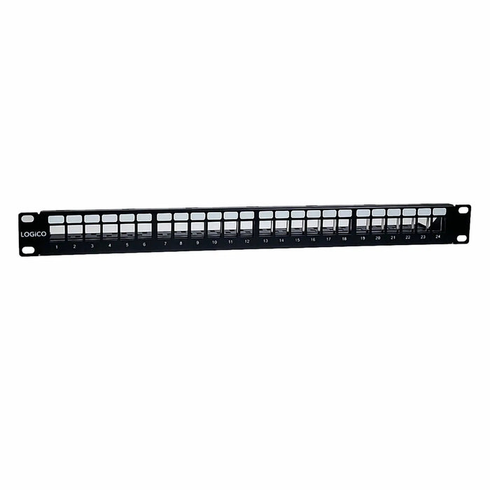 CAT5E CAT6 UTP 24 Port Network LAN Blank Patch Panel 1U with Cable Management