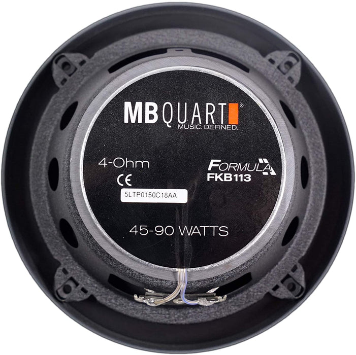MB Quart FKB113 Formula Series 5.25" 180 Watt 2-way Car Audio Coaxial Speakers