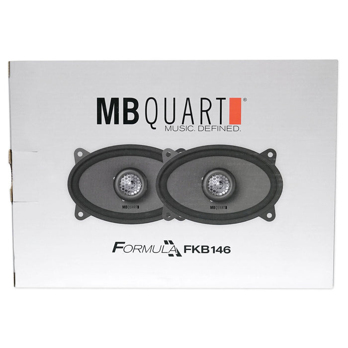 MB Quart FKB146 Formula 4 x 6 inch 2-Way Coaxial Car Speakers 90 Watts (Pair)