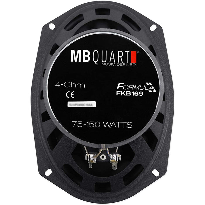 MB Quart FKB169 Formula 6 x 9 inch 2-way Coaxial Car Speakers 150 Watts (pair)