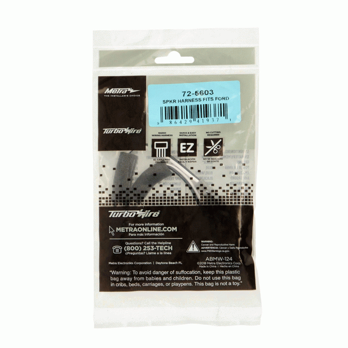 Metra 72-5603 Speaker Harness for Select Ford Bronco 2021-Up (Pair)