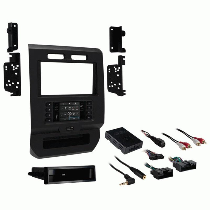 Metra 99-5834CH Single/Double DIN Dash Install Kit For Select Ford Trucks 2015-2018