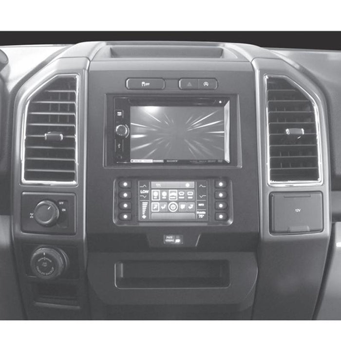 Metra 99-5834CH Single/Double DIN Dash Install Kit For Select Ford Trucks 2015-2018