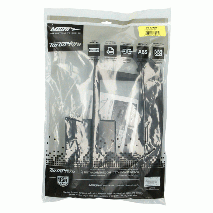 Metra 99-7393B Single DIN Dash Kit for Select Hyundai Accent 2018-2022