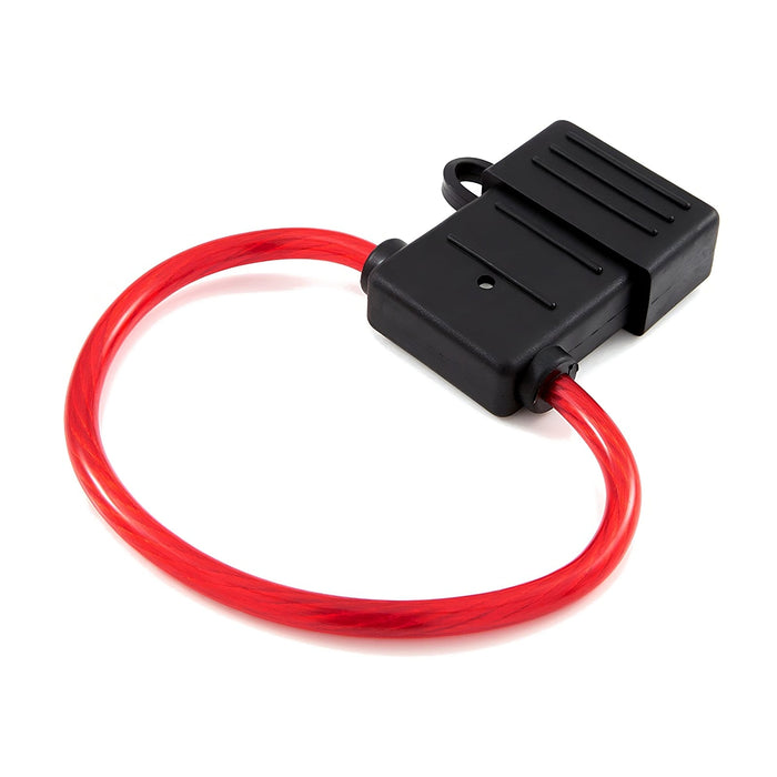 Waterproof Maxi Fuse Holder with Red 8 Gauge OFC Power Cable Wire