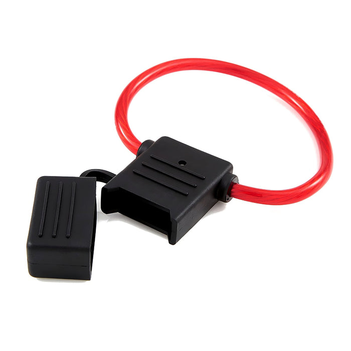 Waterproof Maxi Fuse Holder with Red 8 Gauge OFC Power Cable Wire