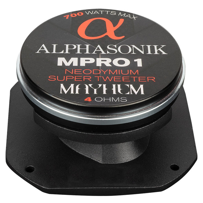Alphasonik MPRO1 Mayhem Series 4" Neodymium Tweeter 700 Watts Max 4 Ohm (Each)