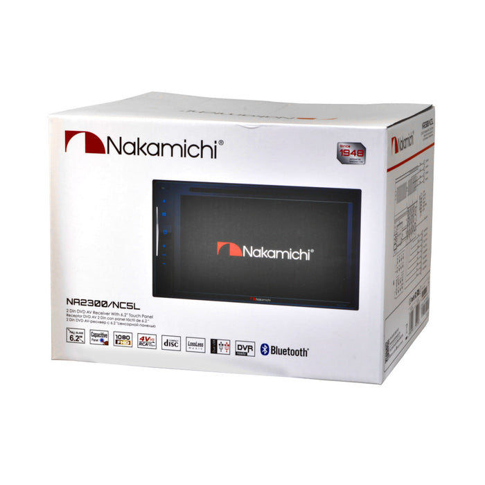 Nakamichi NA2300 6.2" Touchscreen Multi-Media Receiver CD/DVD with NC5L backup camera