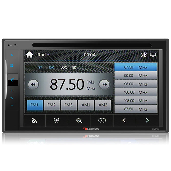 Nakamichi NA2300 6.2" Touchscreen Multi-Media Receiver CD/DVD with NC5L backup camera