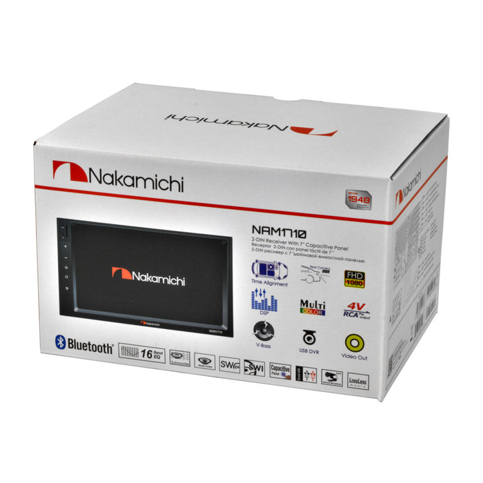 Nakamichi NAM1710 7" Touchscreen Multi-Media Receiver Bluetooth USB Radio