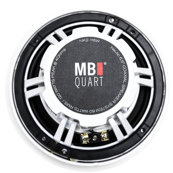 MB Quart NK2-116W 6.5" Nautic Series 2-Way Coaxial Marine Speakers 240W Max 120W RMS