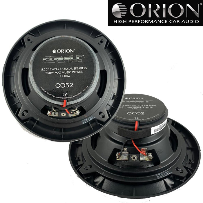 Orion CO52 5.25" 250W Max 2 Way Cobalt Series Car Audio Coaxial Speakers CO52.2