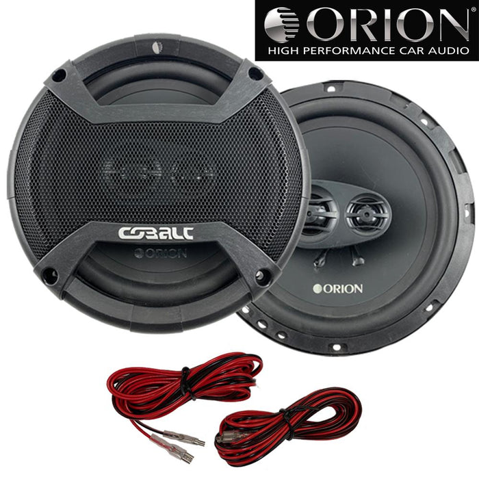 Orion CO653 6.5" Inch Cobalt Series 3 Way Full Range Coaxial Speakers 300 Watts