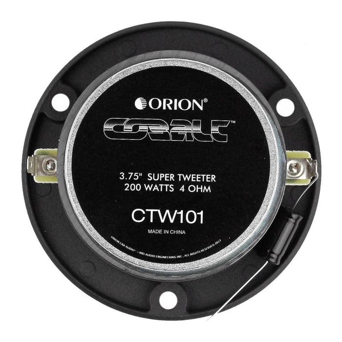 Orion CTW101 Cobalt 3.75" Super Tweeters 200 Watts Max Power Car Audio - Pair