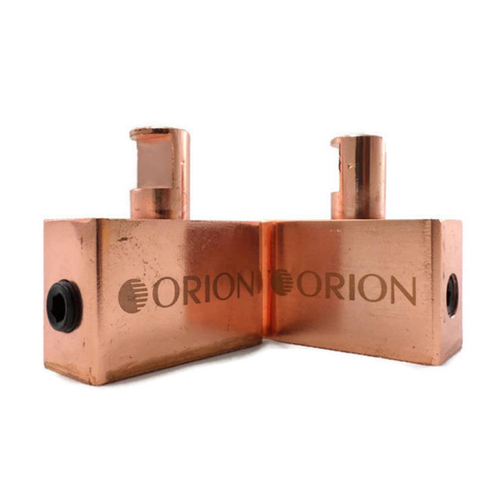 Orion W10-2X0-CCBL Wired Converter 1 Male 0 Gauge to 2 Female 0 Gauge Red Copper Block (Pair)
