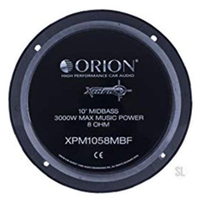 Orion XPM1058MBF 10" 3000 Watts 8-Ohm Midbass Car Pro Audio Speakers