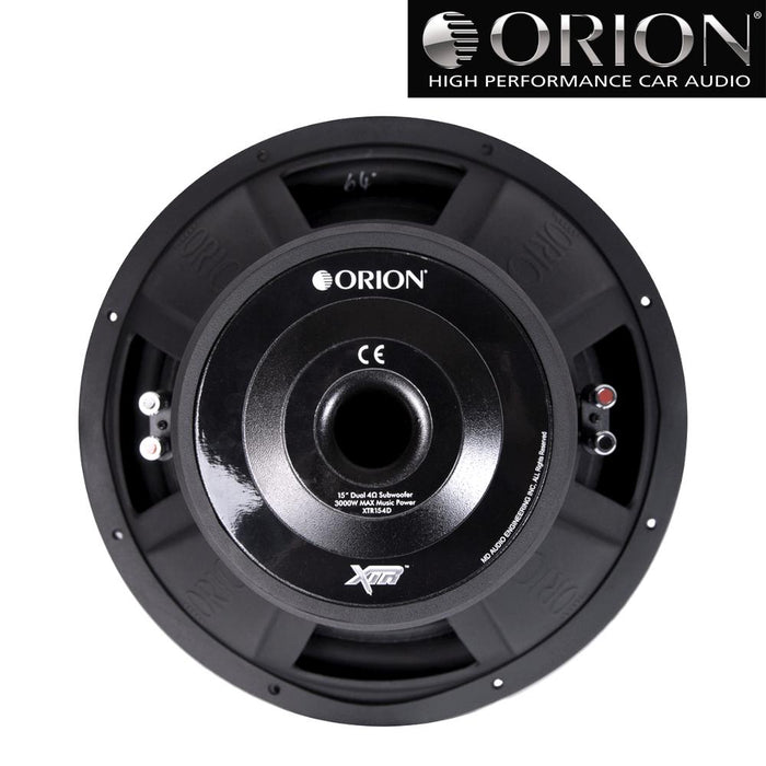 Orion XTR154D 3000 Watts Max DVC 15" XTR Series Dual 4 Ohm Car Subwoofer