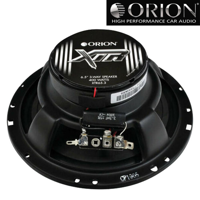 Orion XTR65.3 XTR 6.5"inch Car Audio 3-Way Coaxial Speakers 4 ohms 400 Watts Max
