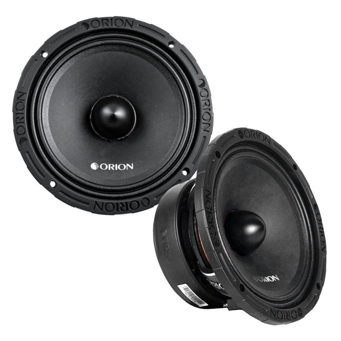 Orion XTX858 8" 1600 Watts Mid Range Bass Loud 8 Ohm Car Audio Speakers - Pair