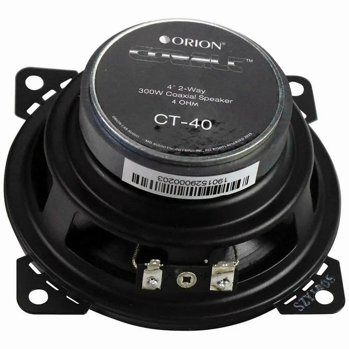 Orion CT40 4"Cobalt Series 2-Way Coaxial Car Speaker 300 Watts Max Music Power (Pair) Orion