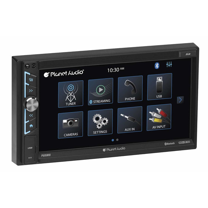 Planet Audio P695MB 6.95" 2 DIN Touchscreen Bluetooth Digital Multimedia Receiver